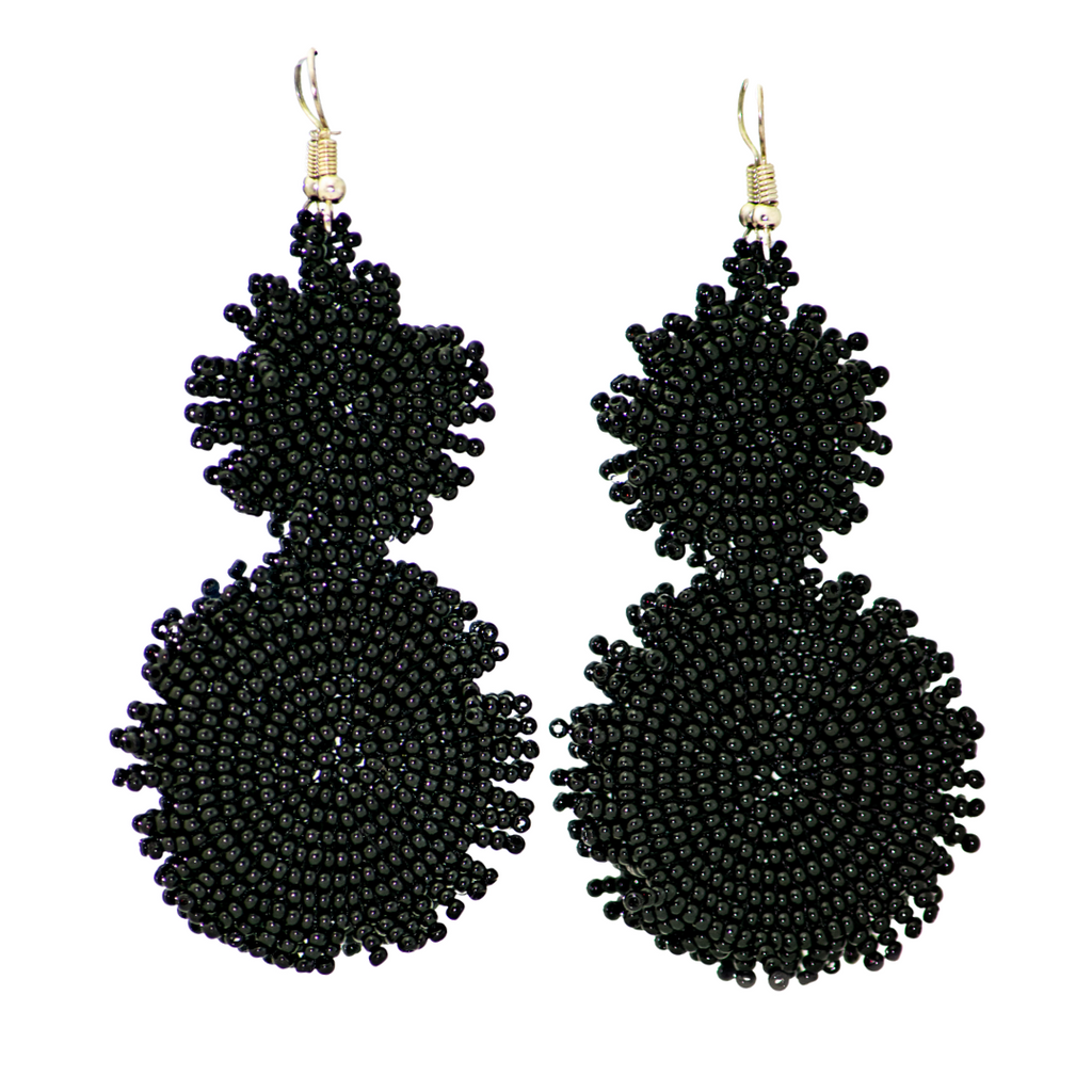 Heather Seed Bead Earrings - Guatemala