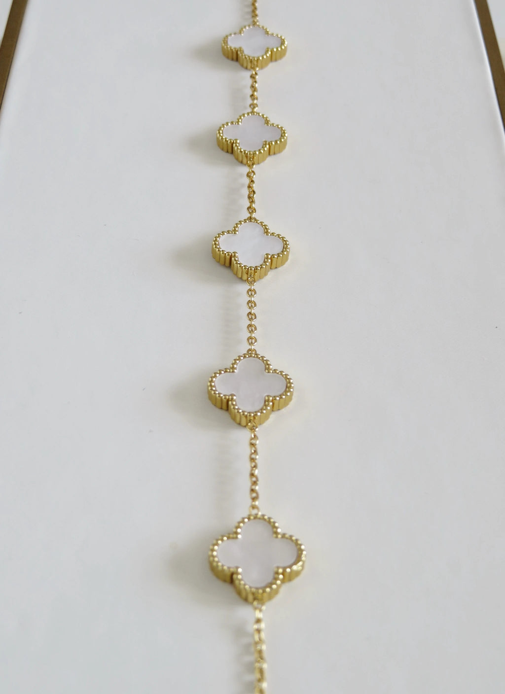 Luck Intention -Pearl Shell Clover Bracelet by Curated By Suarez