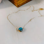 Spiny Oyster Turquoise Gemstone Necklace by Derive Jewelry