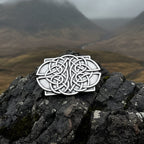 Large Celtic Kilt Belt Buckle - Handmade in Scotland