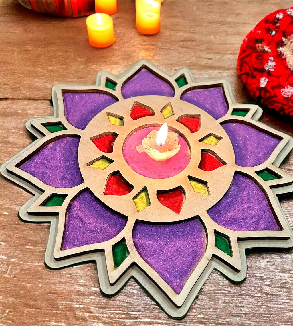 Eco-conscious Rangoli Tray