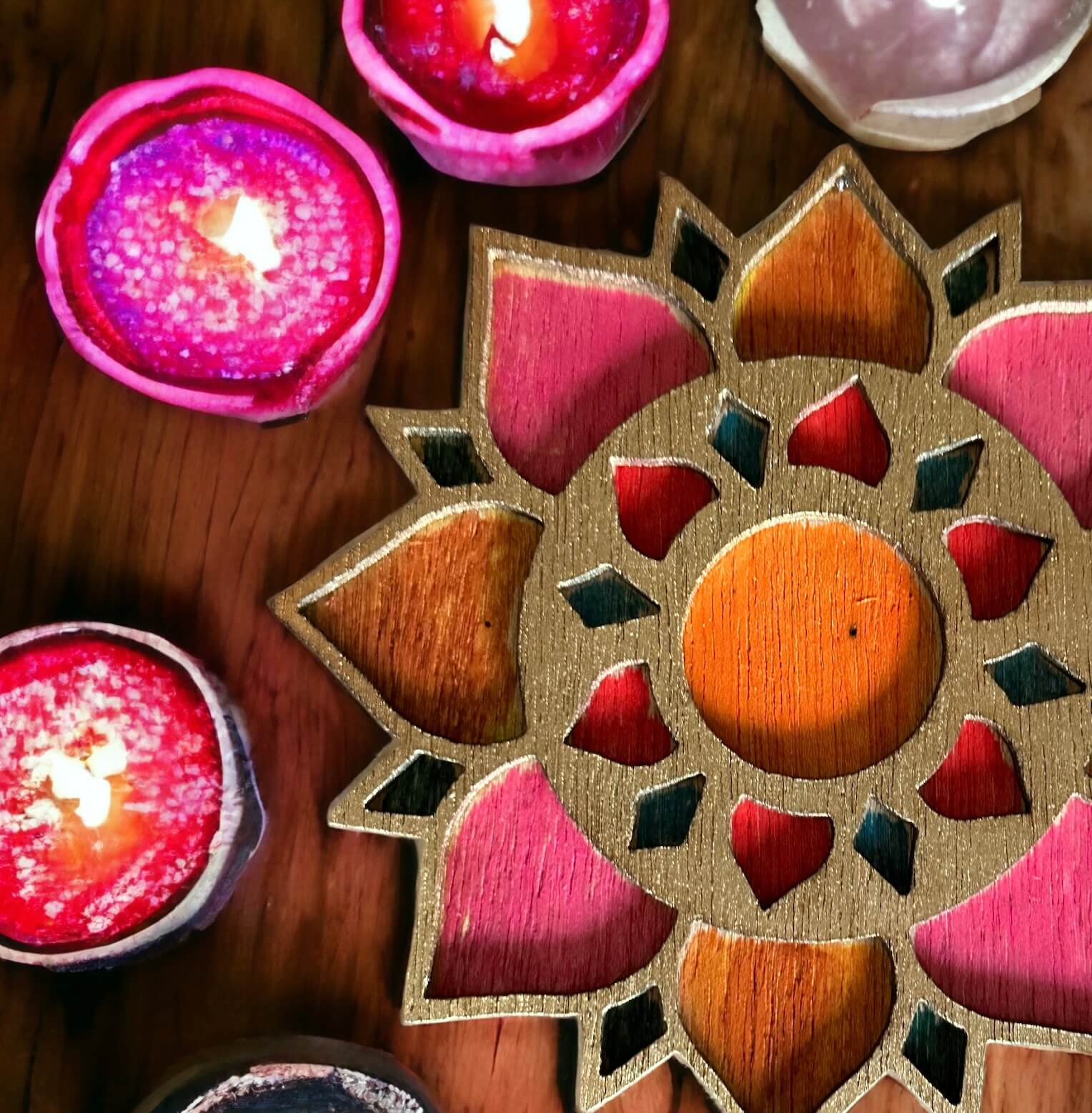 Eco-conscious Rangoli Tray