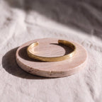 Engraved Open Cuff Brass Bracelet for Men and Women  - Rubi
