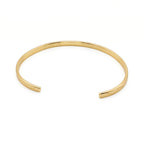 Engraved Open Cuff Brass Bracelet for Men and Women  - Rubi