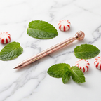 Essential Oil Diffuser Pen in Peppermint | Includes 1 ml of Essential Oil and 2 Lava Beads | Refillable