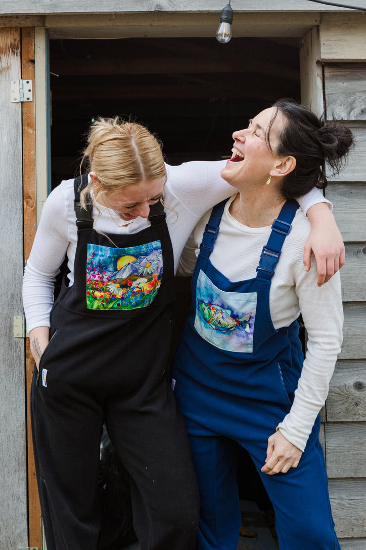 Salmon Spirit Fleece Overalls