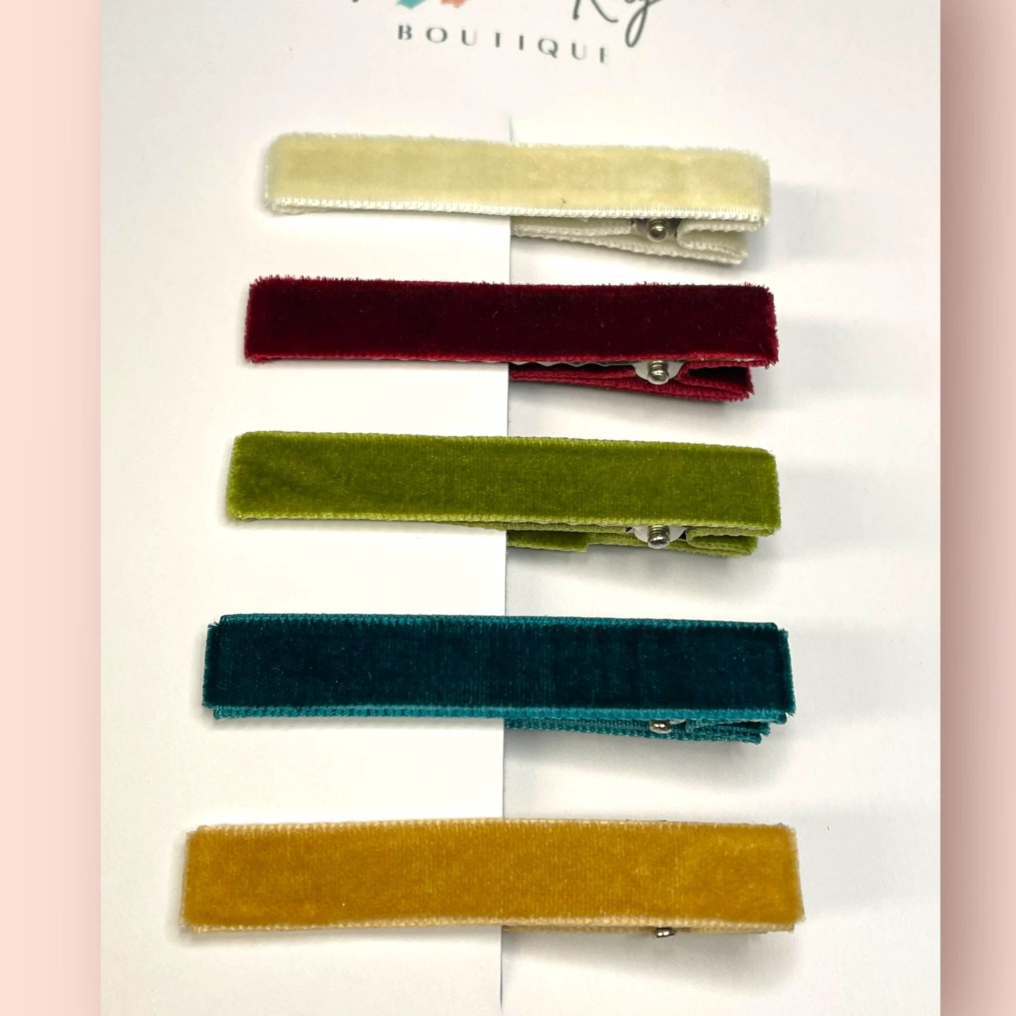 Velvet Bar Clip Set by Parker + Kay Creative