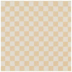 Butter Yellow & White Checkered Crib Sheet