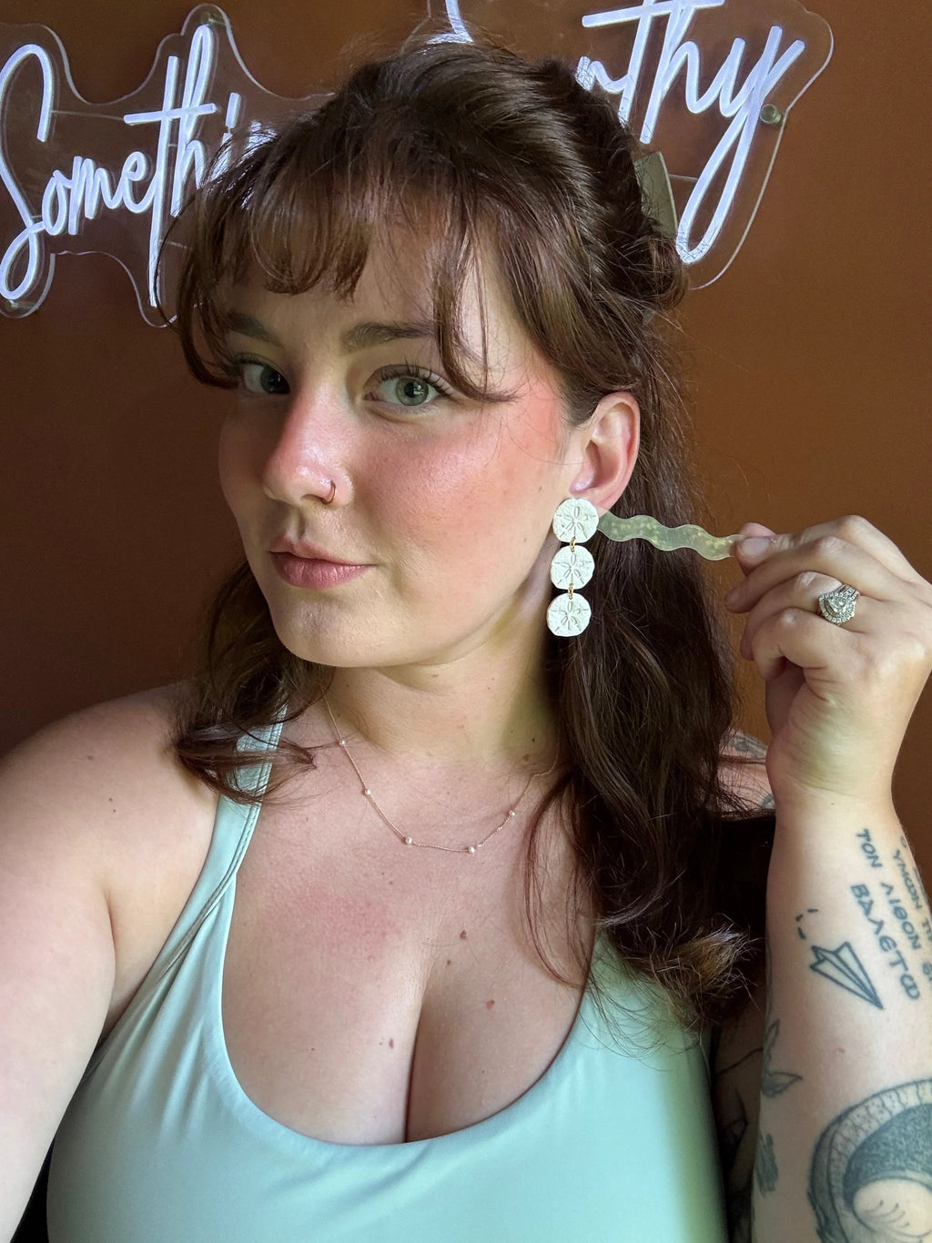 Sand Dollar Dangles by Shop Something Earthy