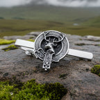 Highland Stag Pewter Tie Bar for Men - Handmade in Scotland