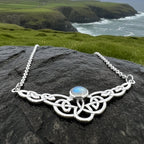 Helen Celtic Knot Necklace in Sterling Silver