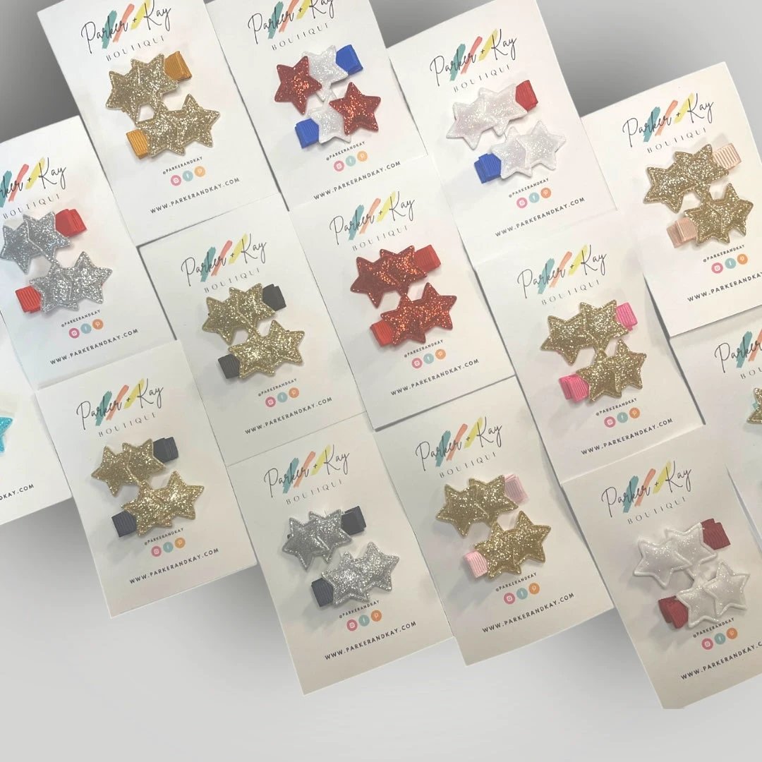 Twinkling Stars Hair Clips by Parker + Kay Creative