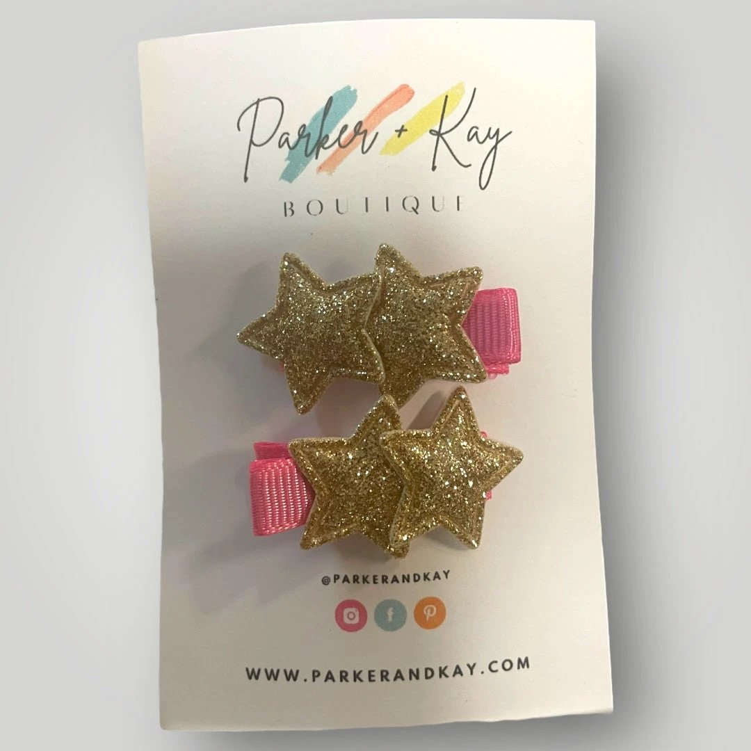 Twinkling Stars Hair Clips by Parker + Kay Creative