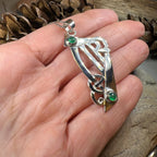 Artisan Large Irish Harp Necklace - Made in Ireland