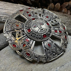 Large Frankish Limons Medieval Brooch - Sterling Silver Historical Reproduction Pin