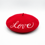 FLASH SALE: Embroidered Berets in 5 Fun Colors and Sayings | Wool and Nylon