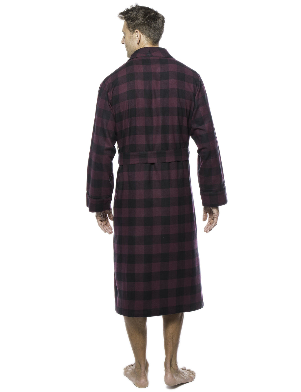 Mens Robe - Premium 100% Cotton Flannel Robe