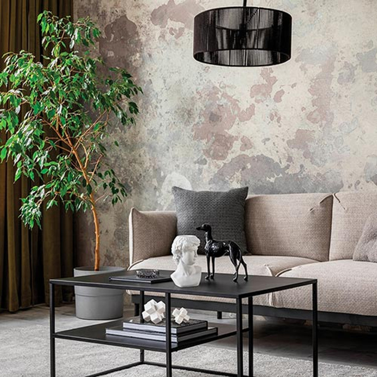 Face Statue Ceramic Decor | 5.5" Tall David Bust Greek Roman Statue