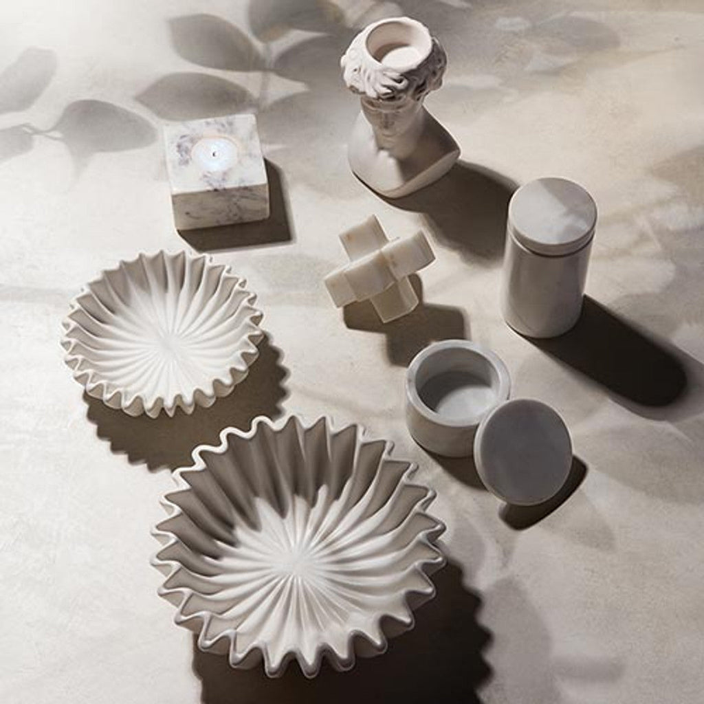 Face Statue Ceramic Decor | 5.5" Tall David Bust Greek Roman Statue