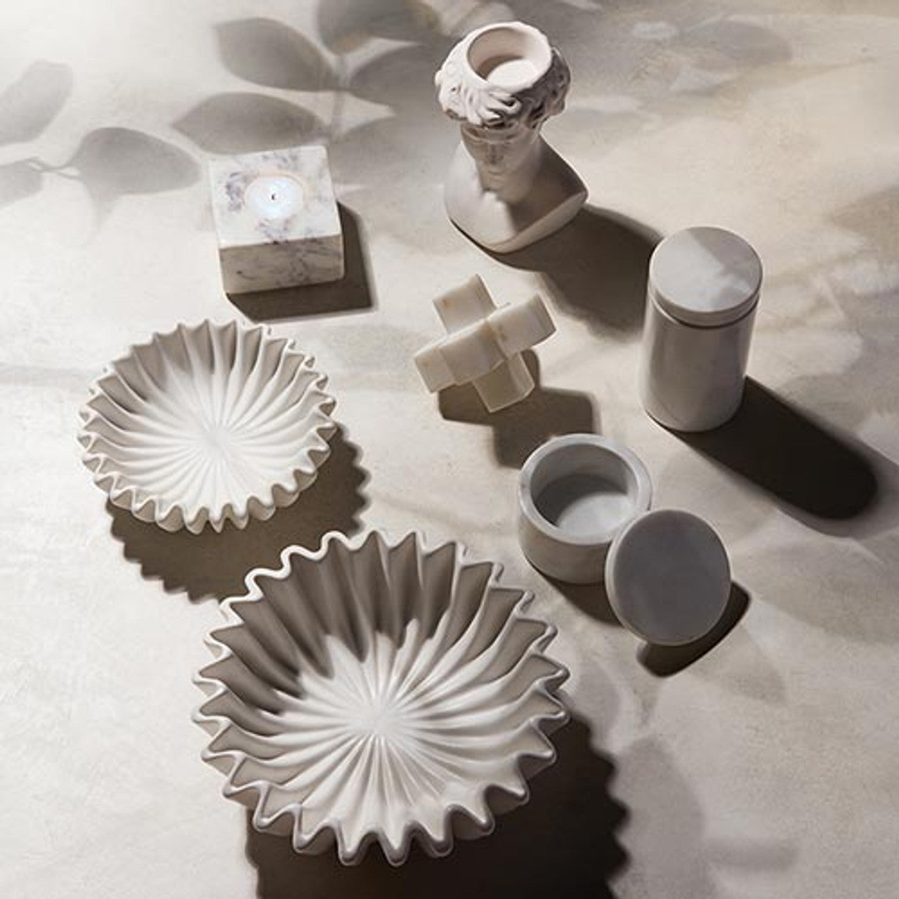 Face Statue Ceramic Decor | 5.5" Tall David Bust Greek Roman Statue