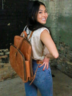 Voyager Leather Backpack by Fair Anita
