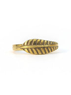 Feather Ring in Gold by Fair Anita