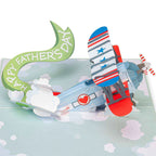 Happy Fathers Day Plane Pop Up Card by Paper Love