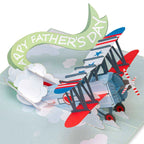 Happy Fathers Day Plane Pop Up Card by Paper Love