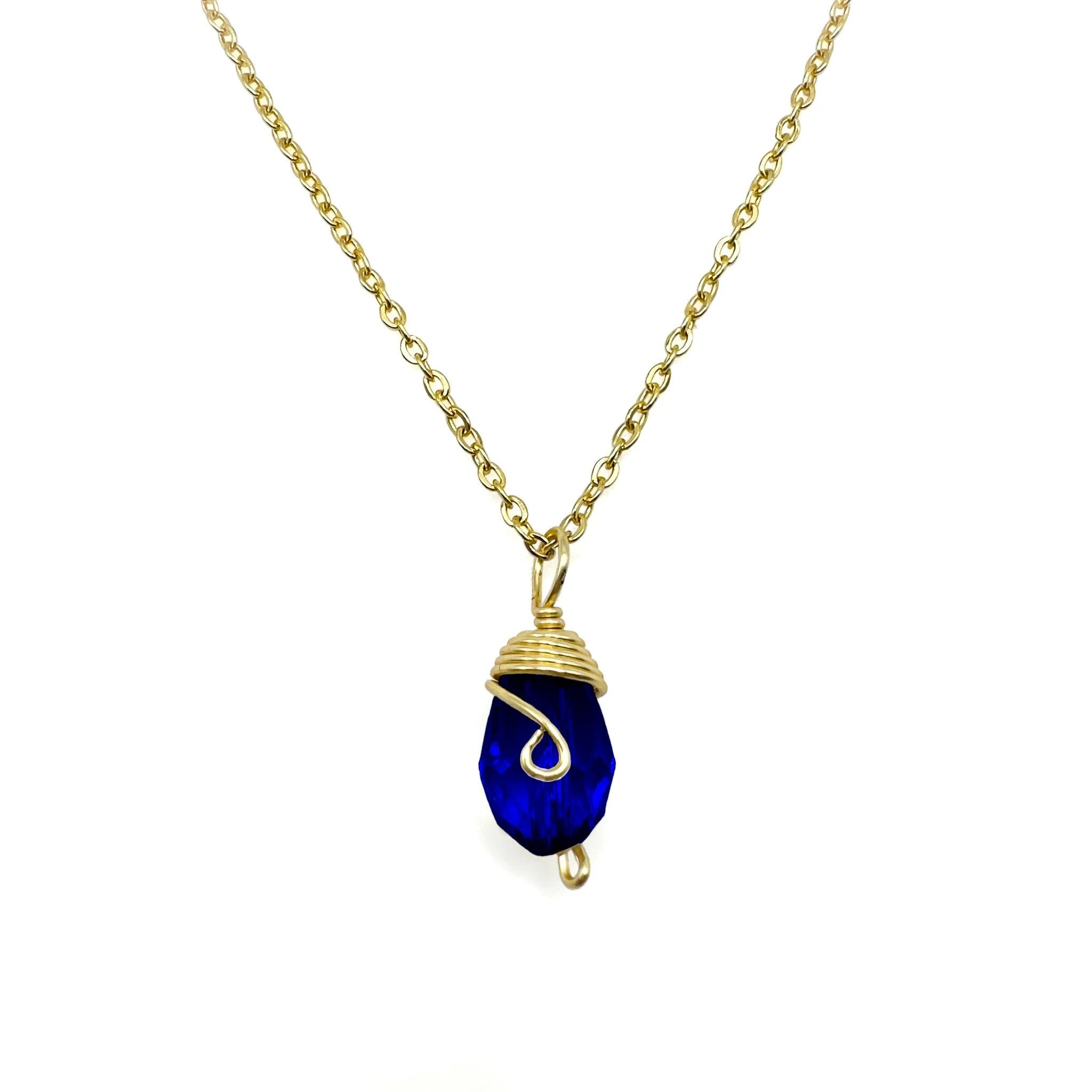 Gold Birthstone necklace by Alegria Accessories Inc