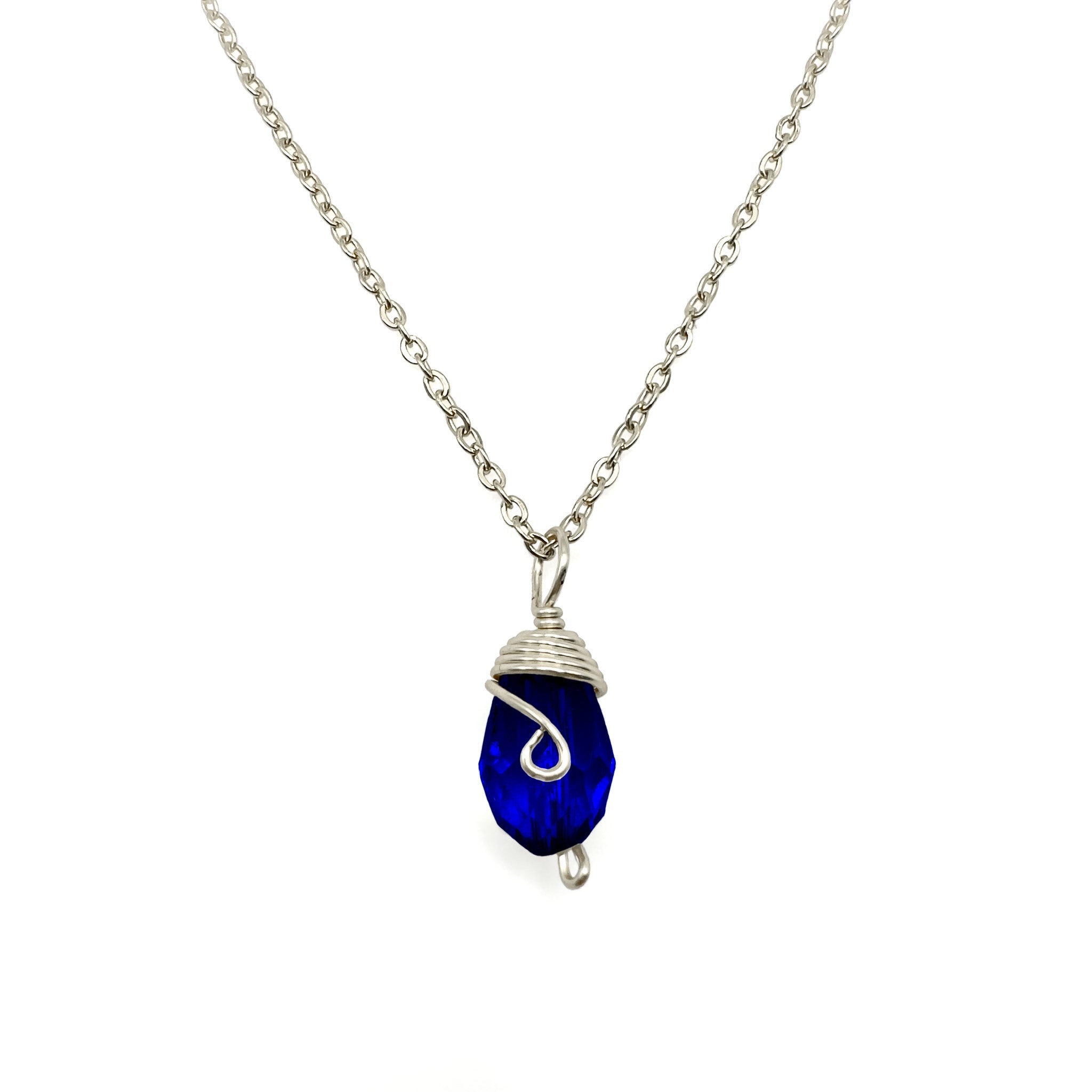 Silver Birthstone necklace by Alegria Accessories Inc