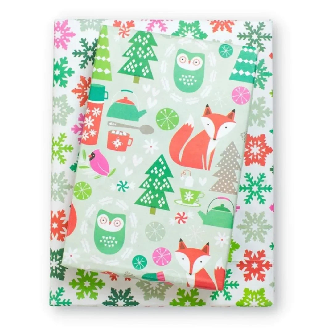 Double-Sided Eco Wrapping Paper – Holiday | Recyclable & Compostable Gift Wrap