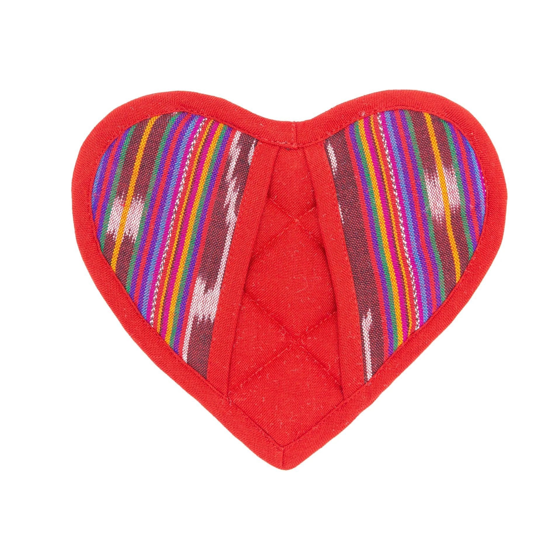 Festive Heart Pot Holder by Upavim Crafts
