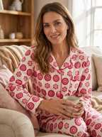 Women's 100% Cotton Flannel Pajama Sleepwear Set