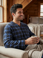 Mens Nightshirt - 100% Cotton Flannel Mens Nightshirts for Sleeping