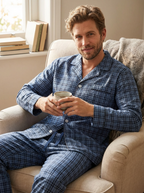 Men's Premium 100% Cotton Woven Pajama Sleepwear Set