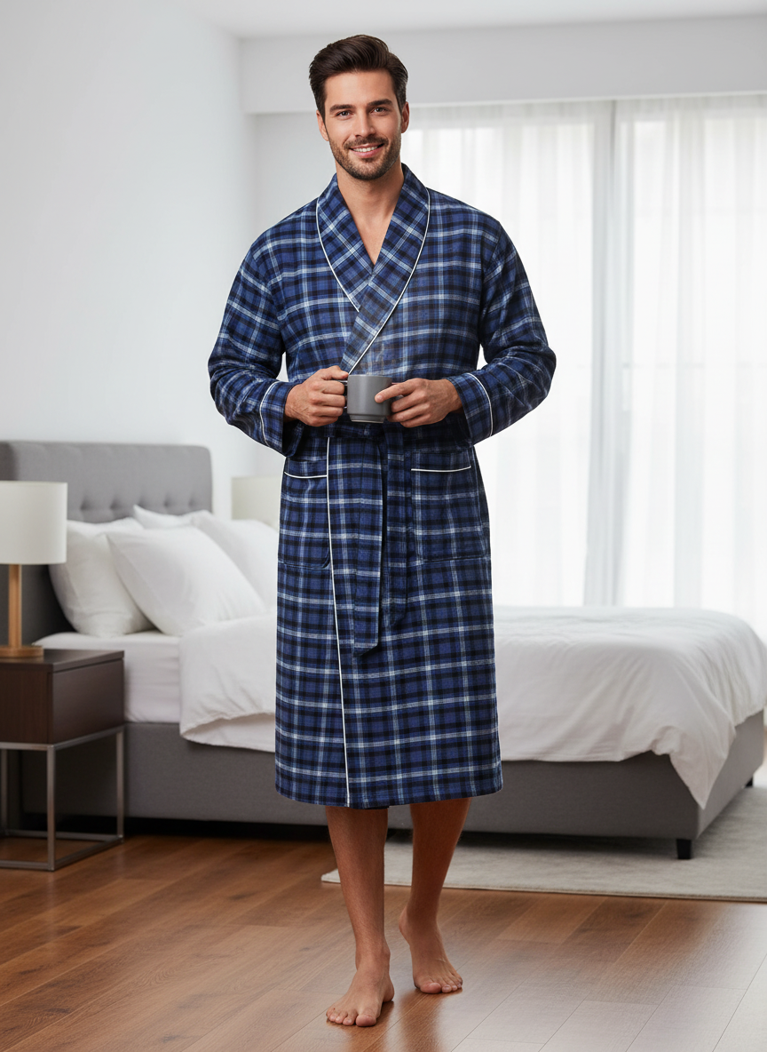 Flannel People Men's Flannel Robe