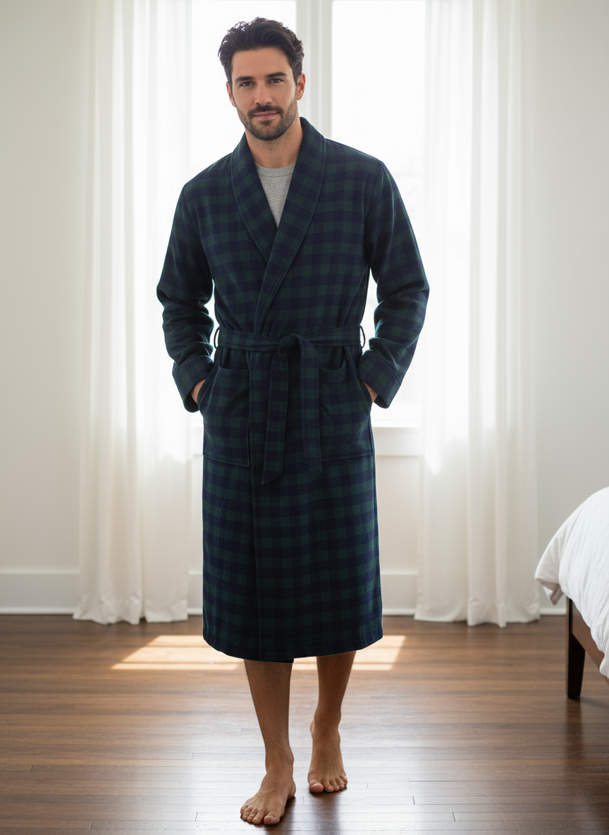 Flannel People Men's Flannel Robe