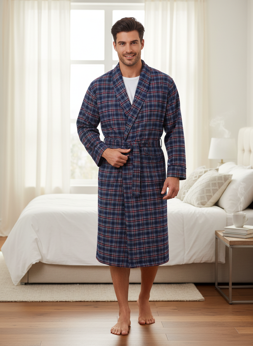 Flannel People Men's Flannel Robe
