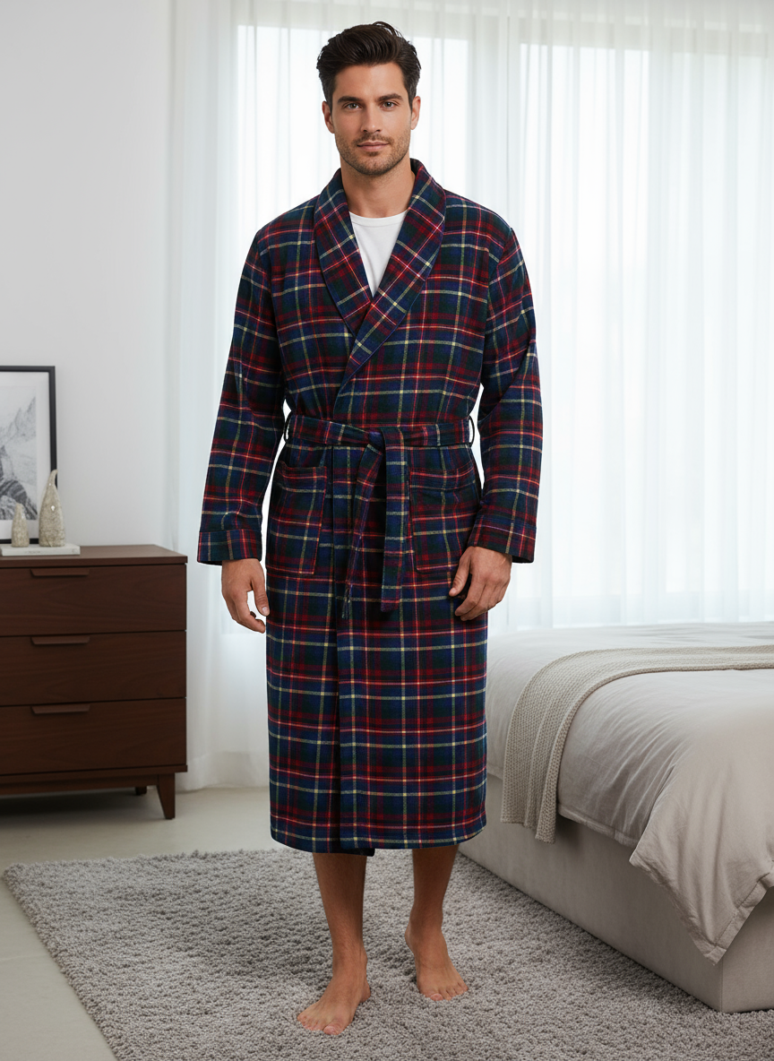 Flannel People Men's Flannel Robe