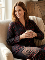 Women's 100% Cotton Flannel Pajama Sleepwear Set