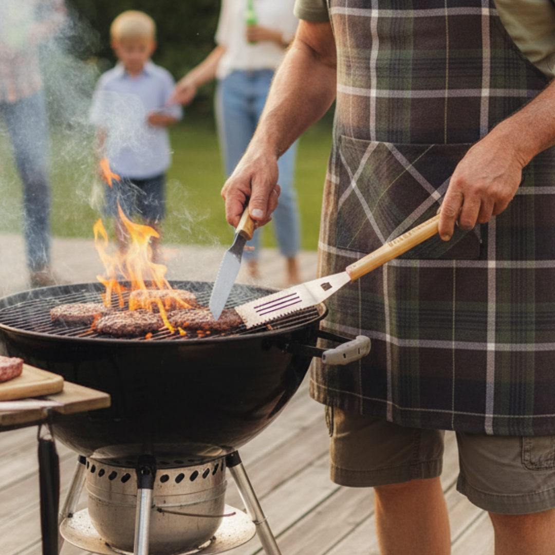 Flippin' Awesome Dad Grill Spatula | Bamboo Handle BBQ Grilling Tool Turner | Father's Day Gift