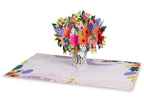 Floral Arrangement Pop Up Card by Paper Love