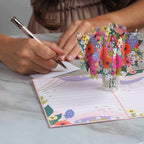 Floral Arrangement Pop Up Card by Paper Love