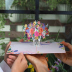 Floral Arrangement Pop Up Card by Paper Love