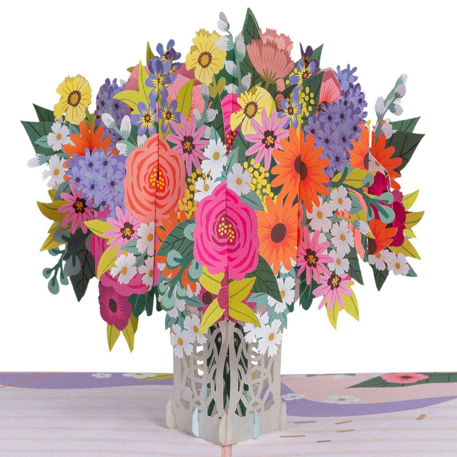 Floral Arrangement Pop Up Card