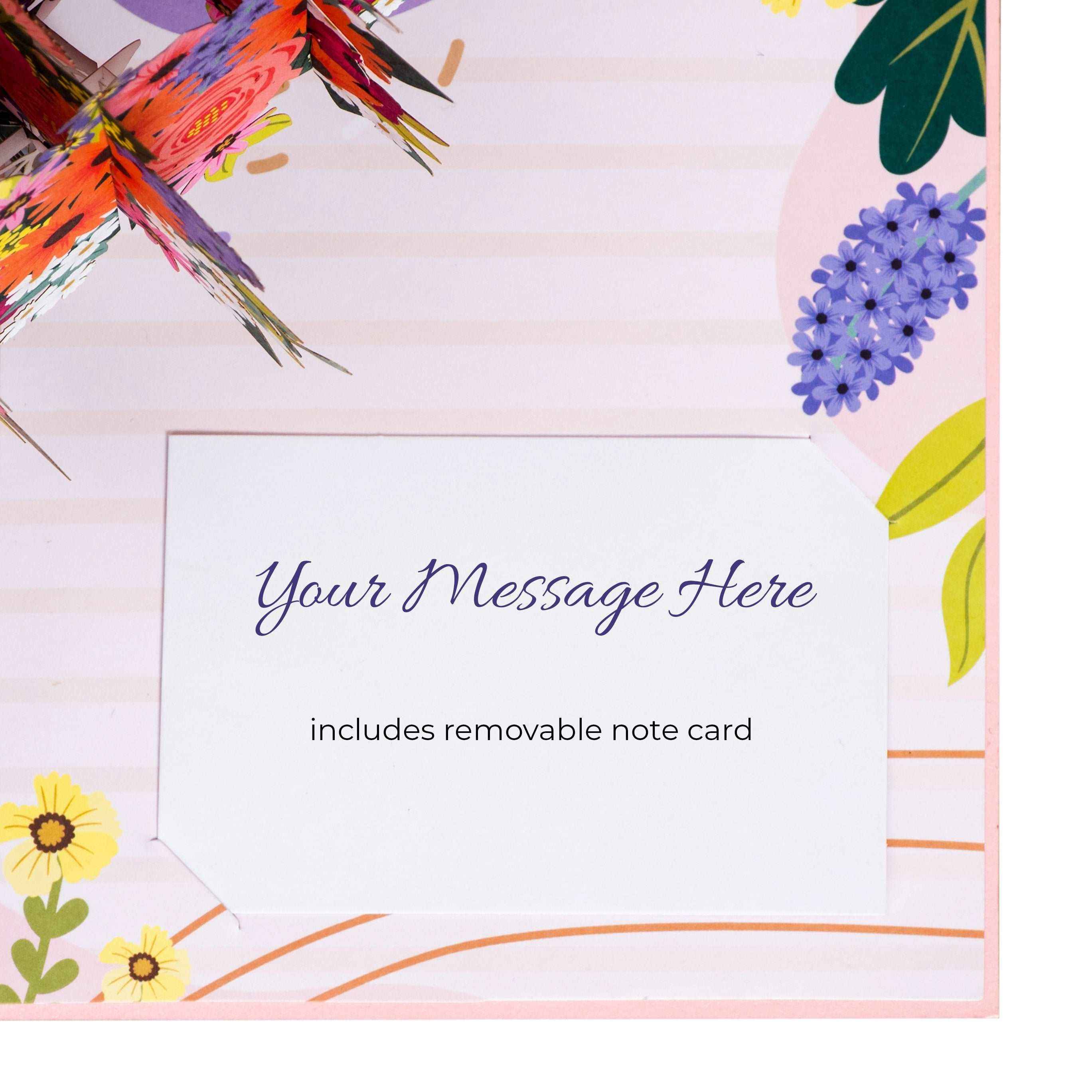 Floral Arrangement Pop Up Card