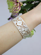 Floral Filigree Cuff Bracelet by Ash & Rose