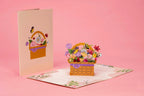 Flower Basket Pop Up Card by Paper Love
