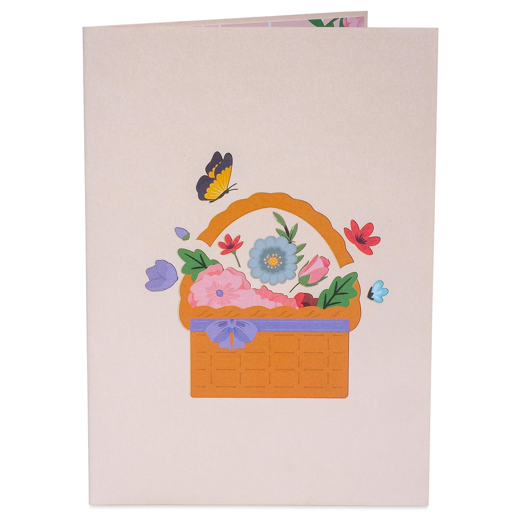 Flower Basket Pop Up Card