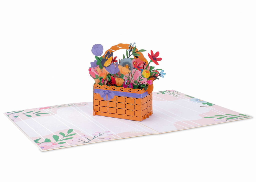 Flower Basket Pop Up Card